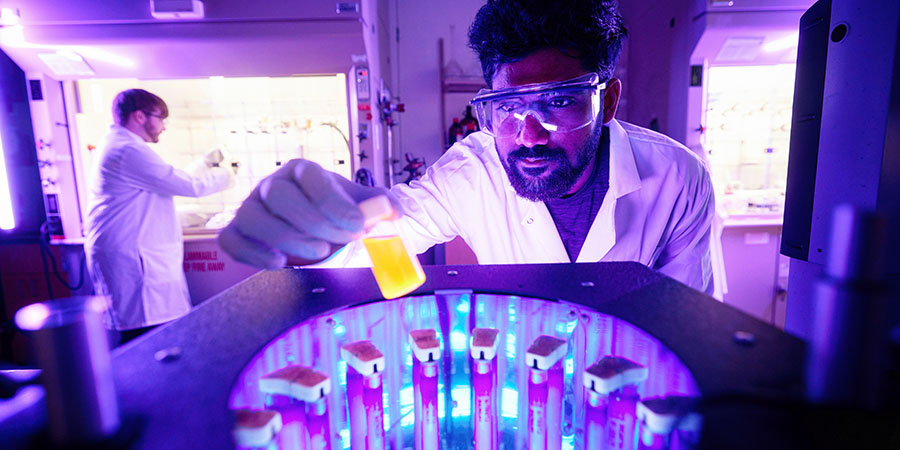 scientist working in the lab